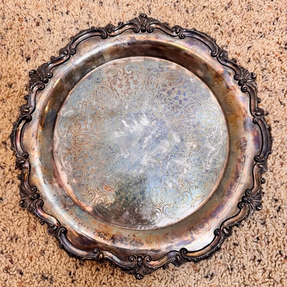 Vintage Silver Decorative Wall Plate - Picture 4 of 5